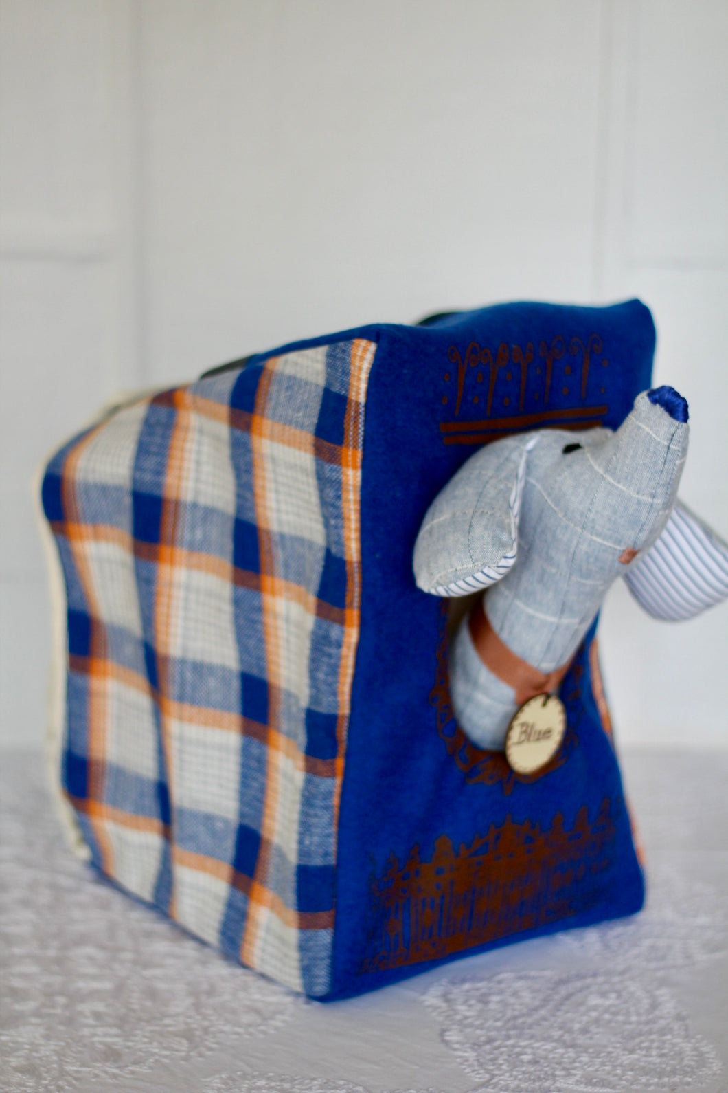 Blue Brownstone Dog House  Toy Bag