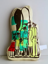 Oreiller #23---"Personnes en mouvement"