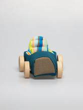 Race Car V-6 Blue Coaster