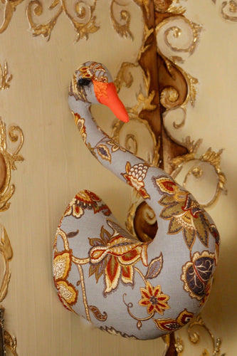 Dust Blue-Floral Bloom/ Swan